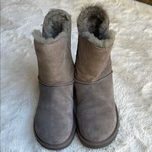 UGG Constantine Women's Suede Fur-Lined Boots - Gray